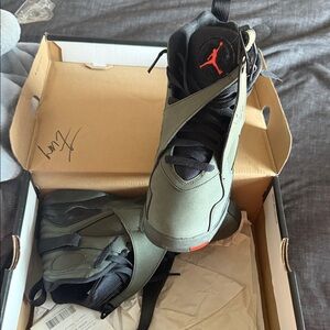 Jordan Kids Sneakers - Olive and Black